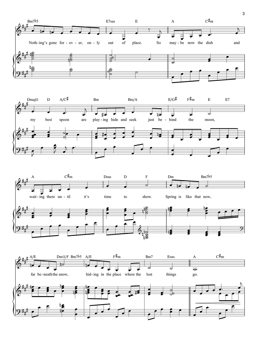 The Place Where Lost Things Go (from Mary Poppins Returns) Voice scores gallery preview page 3