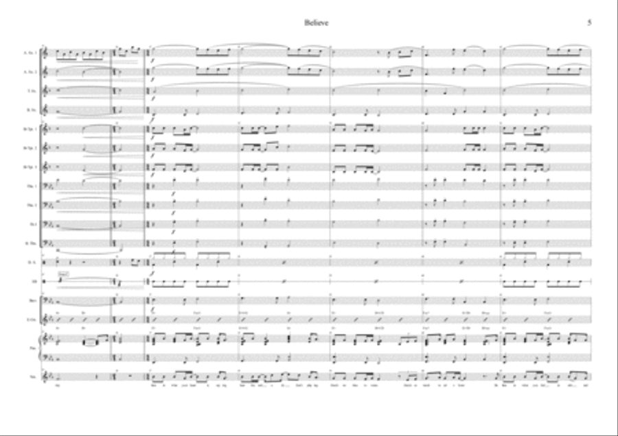 Believe Jazz Ensemble scores gallery preview page 5