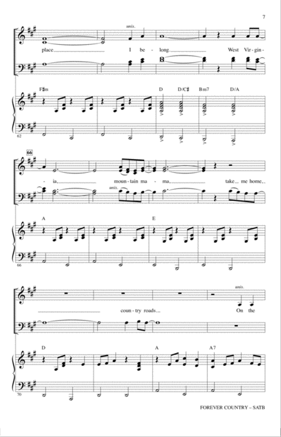 Forever Country 4-Part scores gallery preview page 6