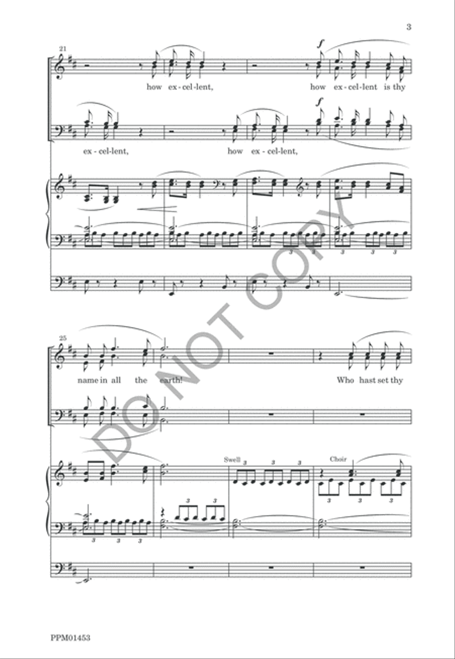 Psalm VIII 4-Part scores gallery preview page 6