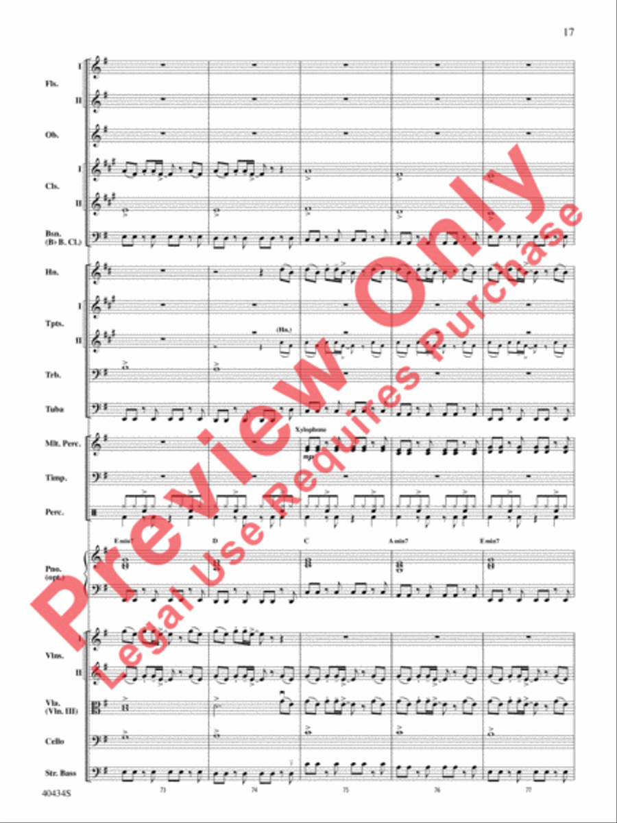 Last Friday Night (T.G.I.F.) / Edge of Glory Full Orchestra scores gallery preview page 18