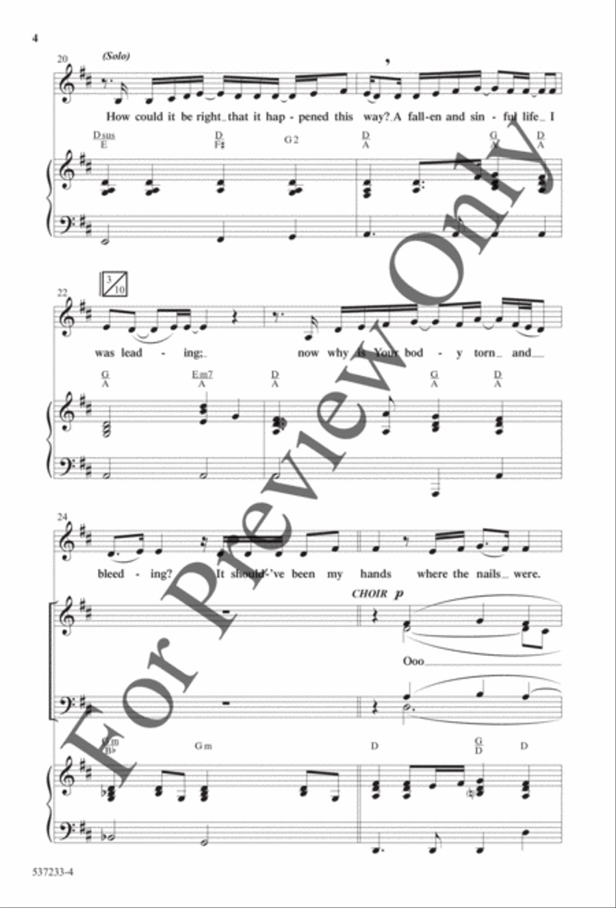 Where the Nails Were - Anthem 4-Part scores gallery preview page 4