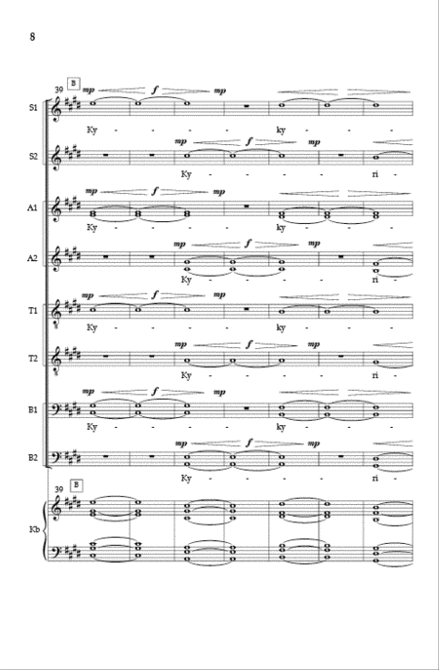 The Spheres (A Cappella Version) SSAATTBB scores gallery preview page 7