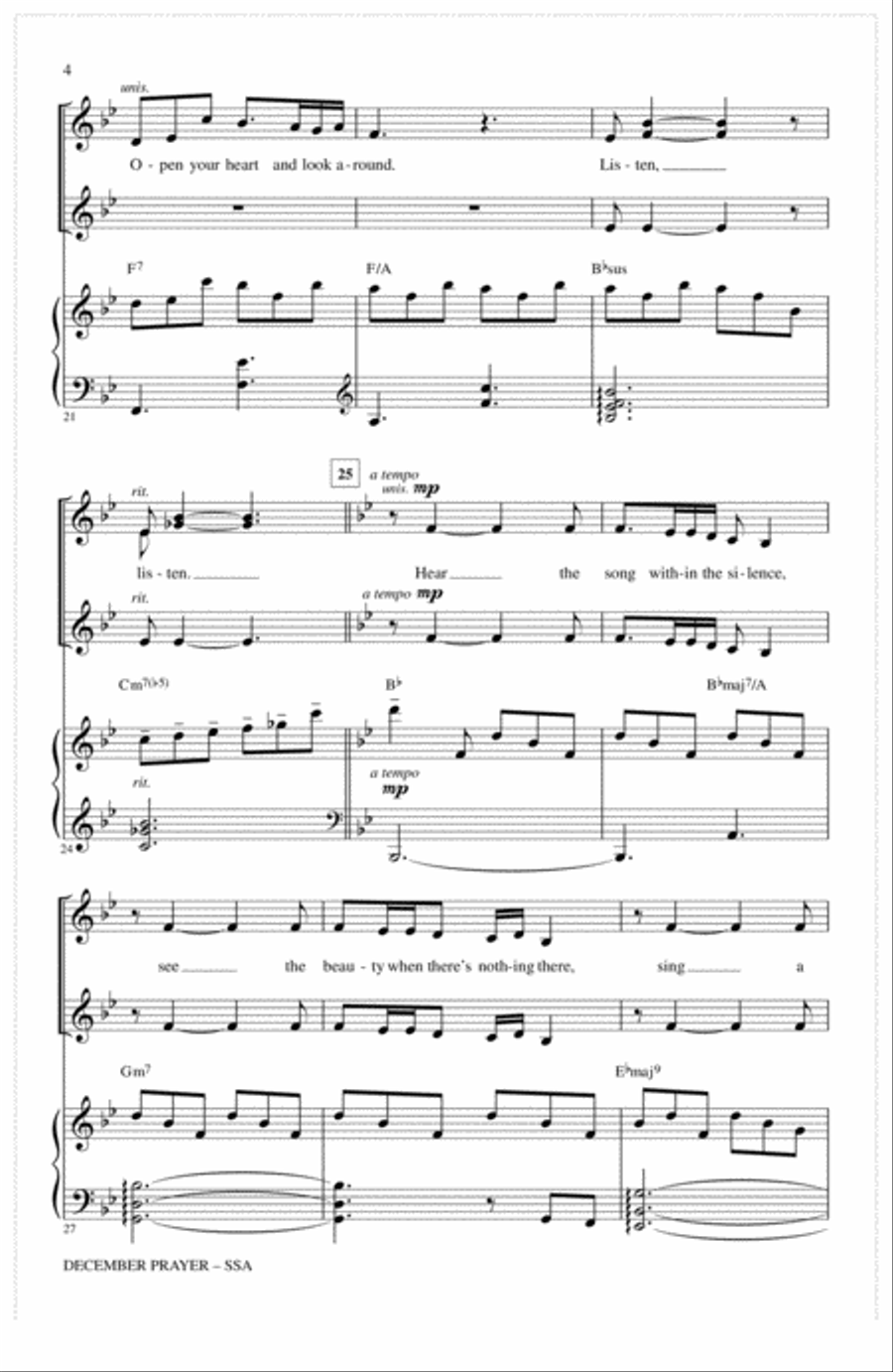 December Prayer SSA scores gallery preview page 3