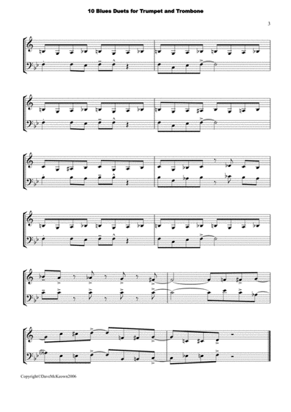 10 Blues Duets for Trumpet and Trombone image number null