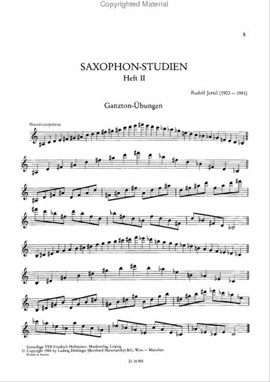 Saxophon - Studien Heft 2 Saxophone scores gallery preview page 2