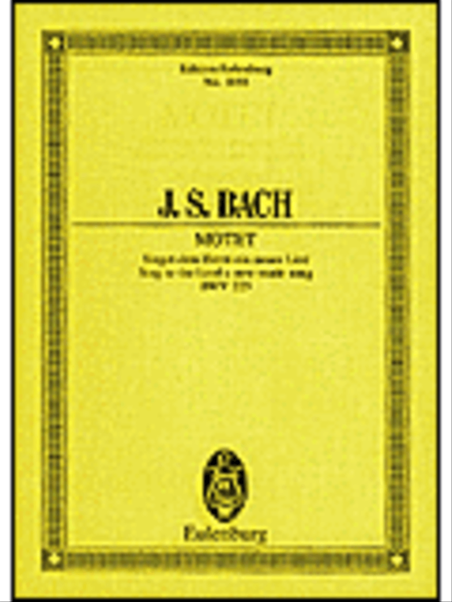 Sing to the Lord a New-made Song, Motet No. 1, BWV 225 Choir scores gallery preview page 1