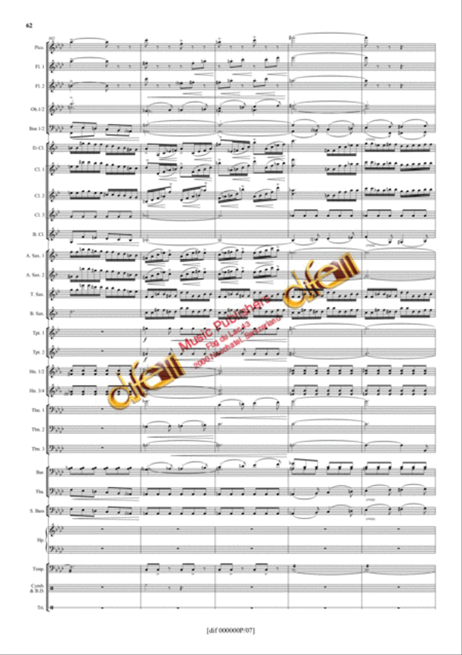 La Moldau Concert Band scores gallery preview page 61