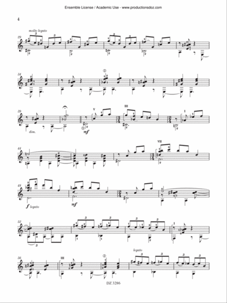 Comme un blues, Comme un prélude Electric Guitar scores gallery preview page 4