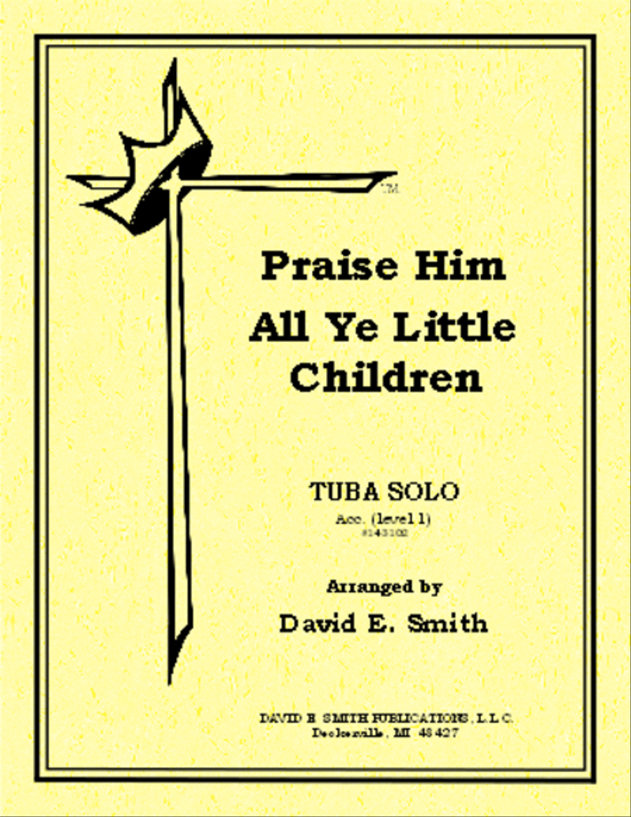 Praise Him All Ye Little Children Flute scores gallery preview page 1