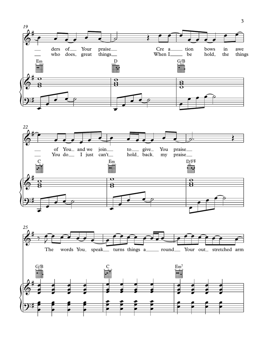 Onise Iyanu Piano, Vocal scores gallery preview page 3