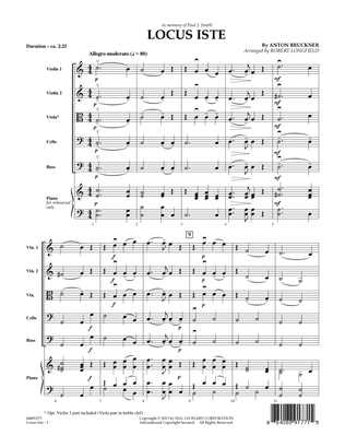 Book cover for Locus Iste - Conductor Score (Full Score)