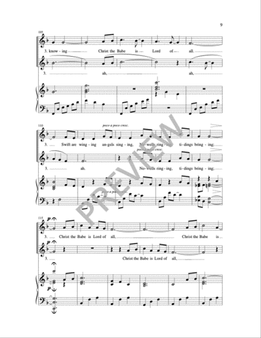 Infant Holy, Infant Lowly 2-Part scores gallery preview page 2