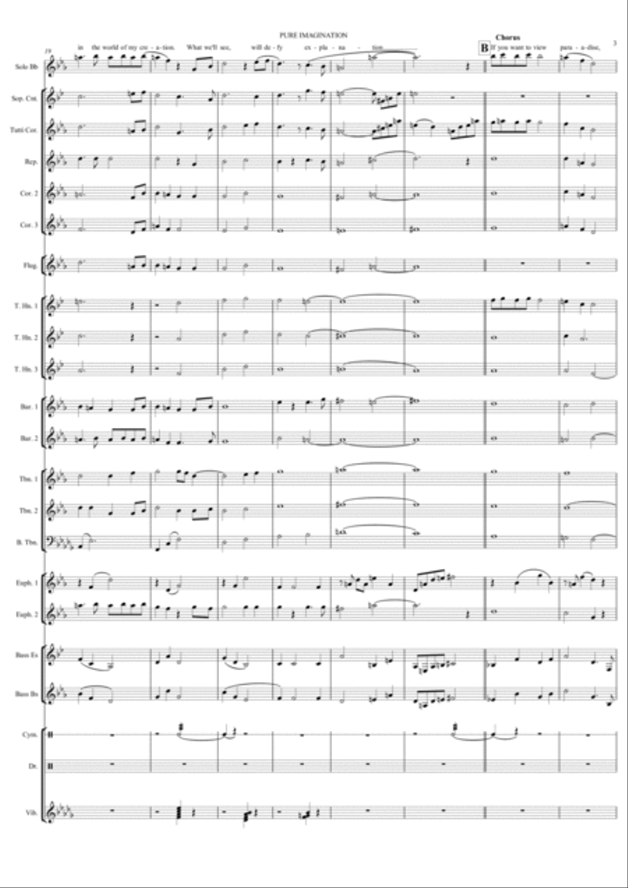 Pure Imagination Brass Band scores gallery preview page 3