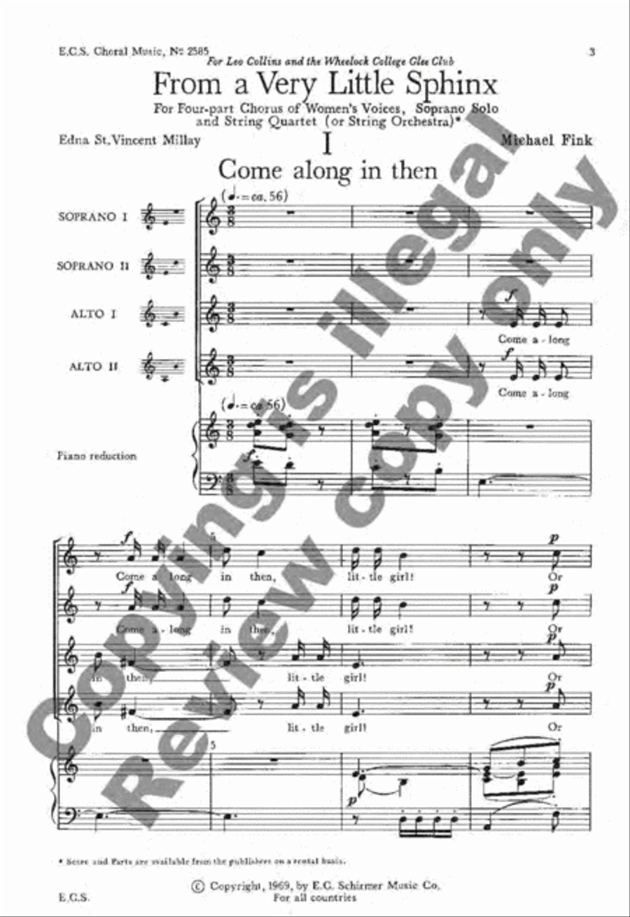 From A Very Little Sphinx SSAA scores gallery preview page 3