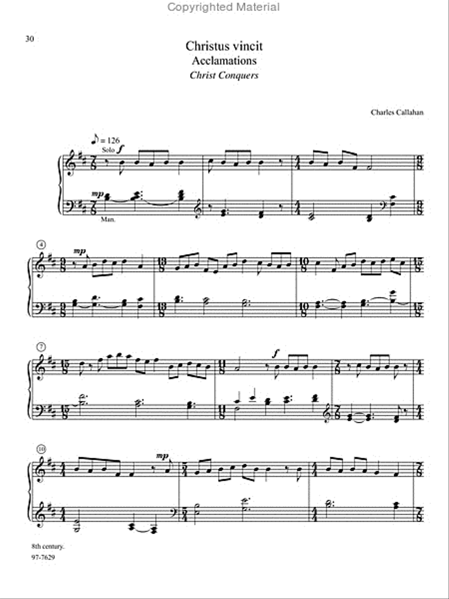 Chant, Vol. III Organ scores gallery preview page 14