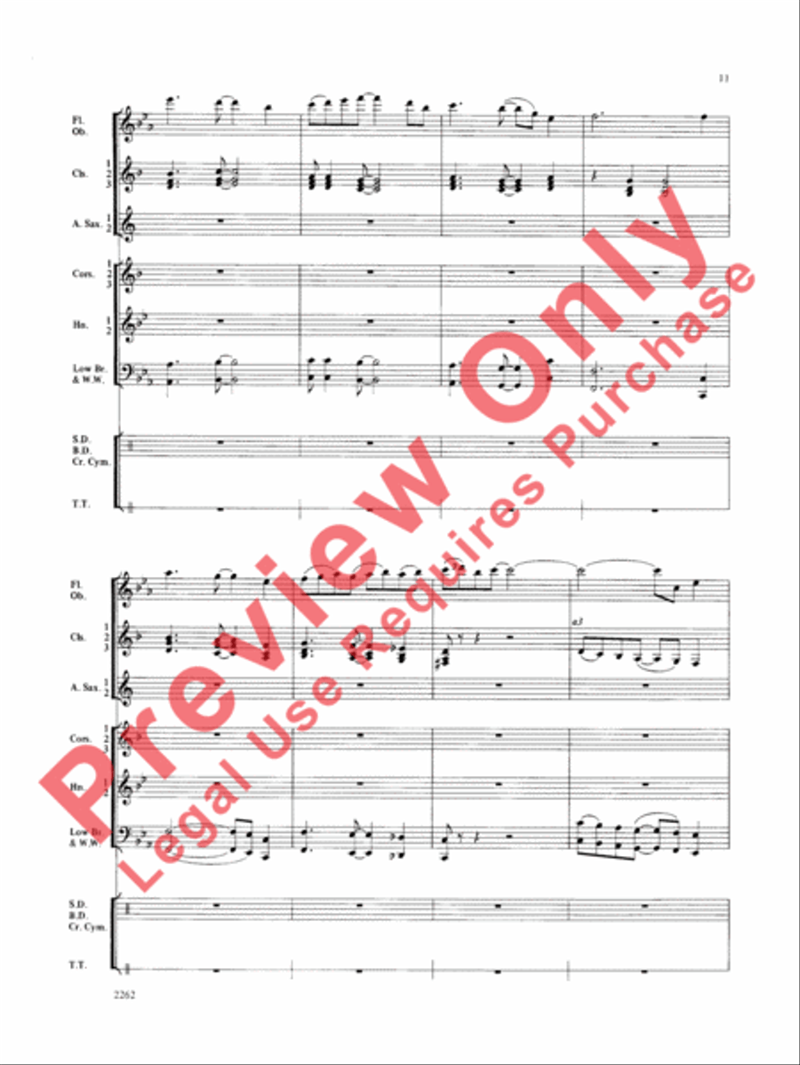 Wood County Celebration Concert Band scores gallery preview page 12