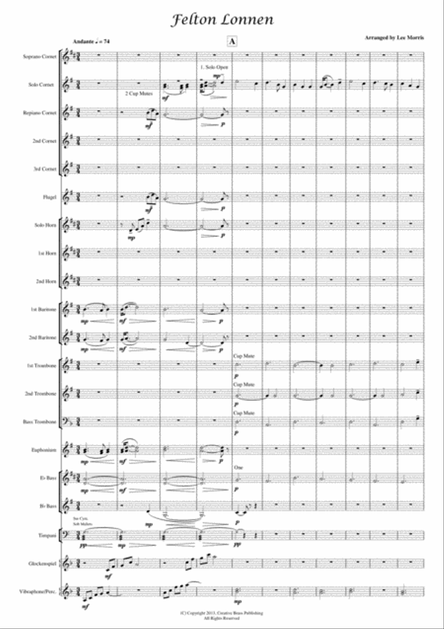 Felton Lonnen Brass Ensemble scores gallery preview page 1