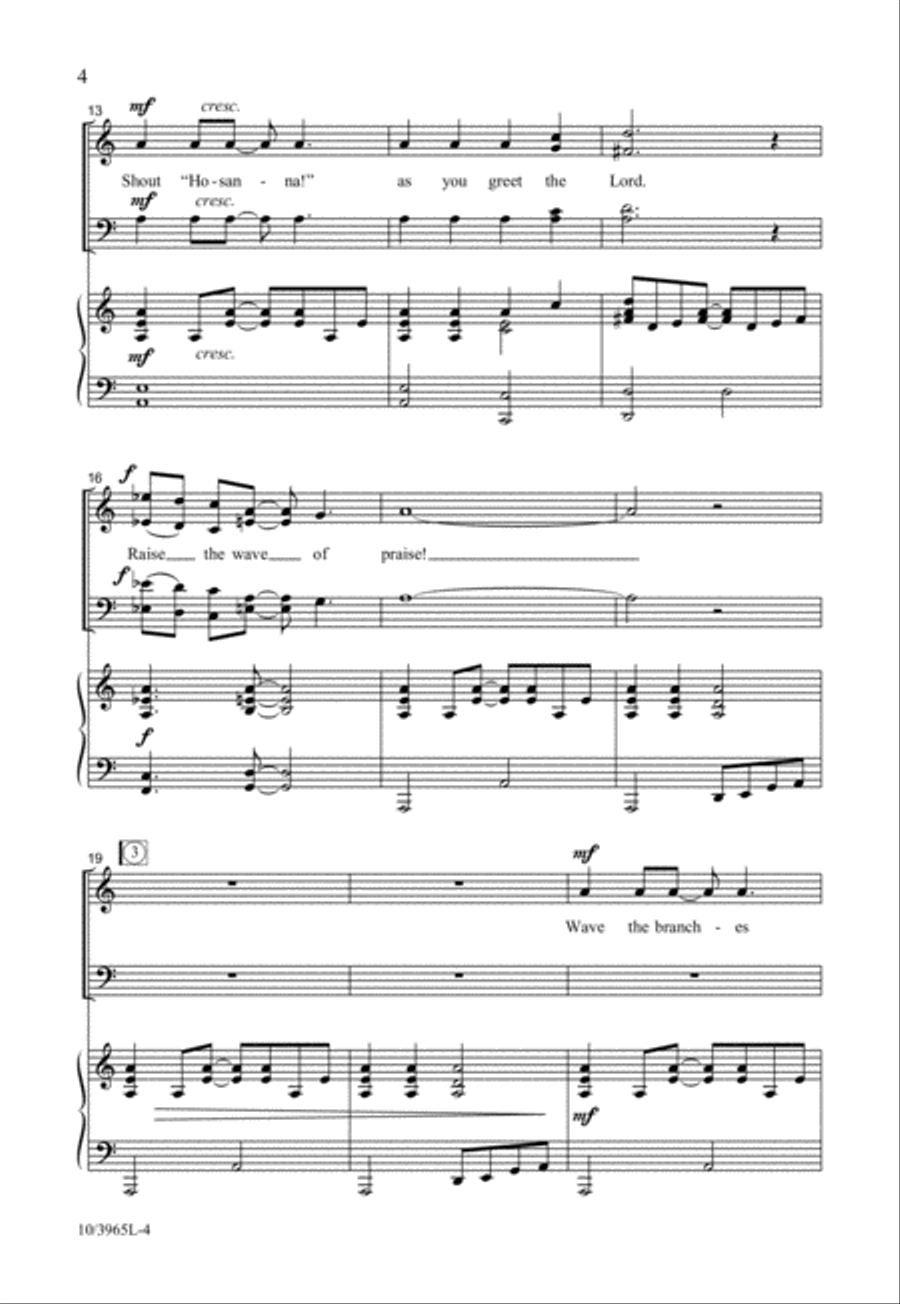 Raise the Wave of Praise! 4-Part scores gallery preview page 4