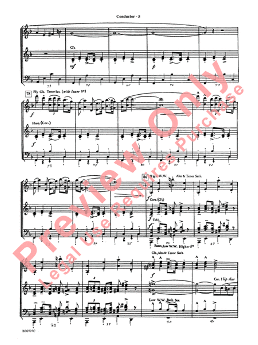 Pavanne (from Symphonette No. 2) Concert Band scores gallery preview page 7