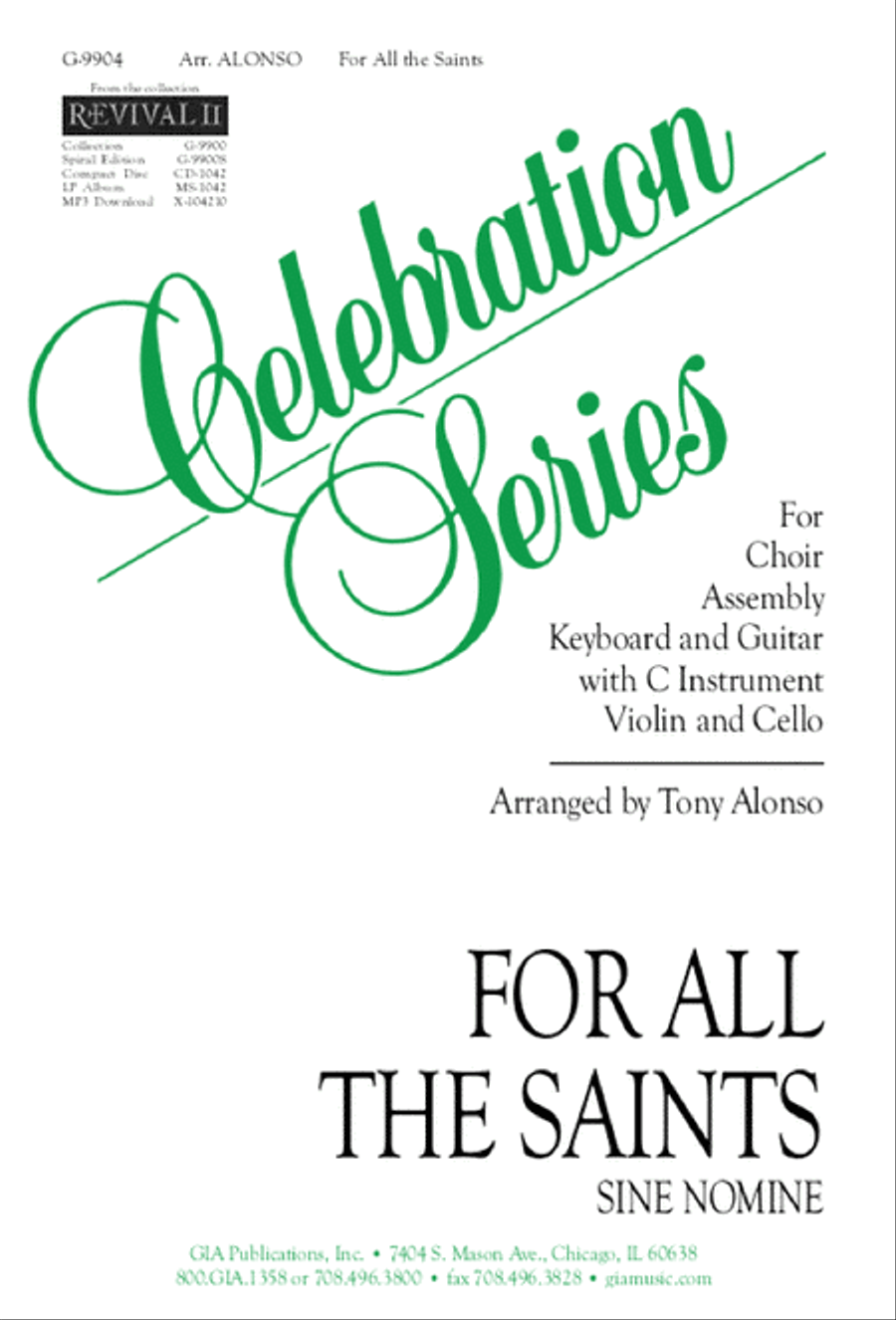 For All the Saints For All the Saints 3-Part scores gallery preview page 1