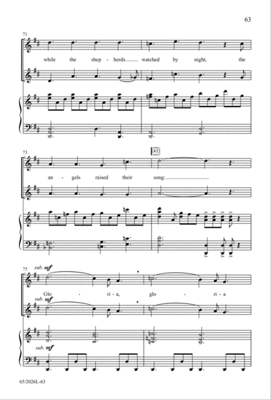 Night of the Father's Love 4-Part scores gallery preview page 64