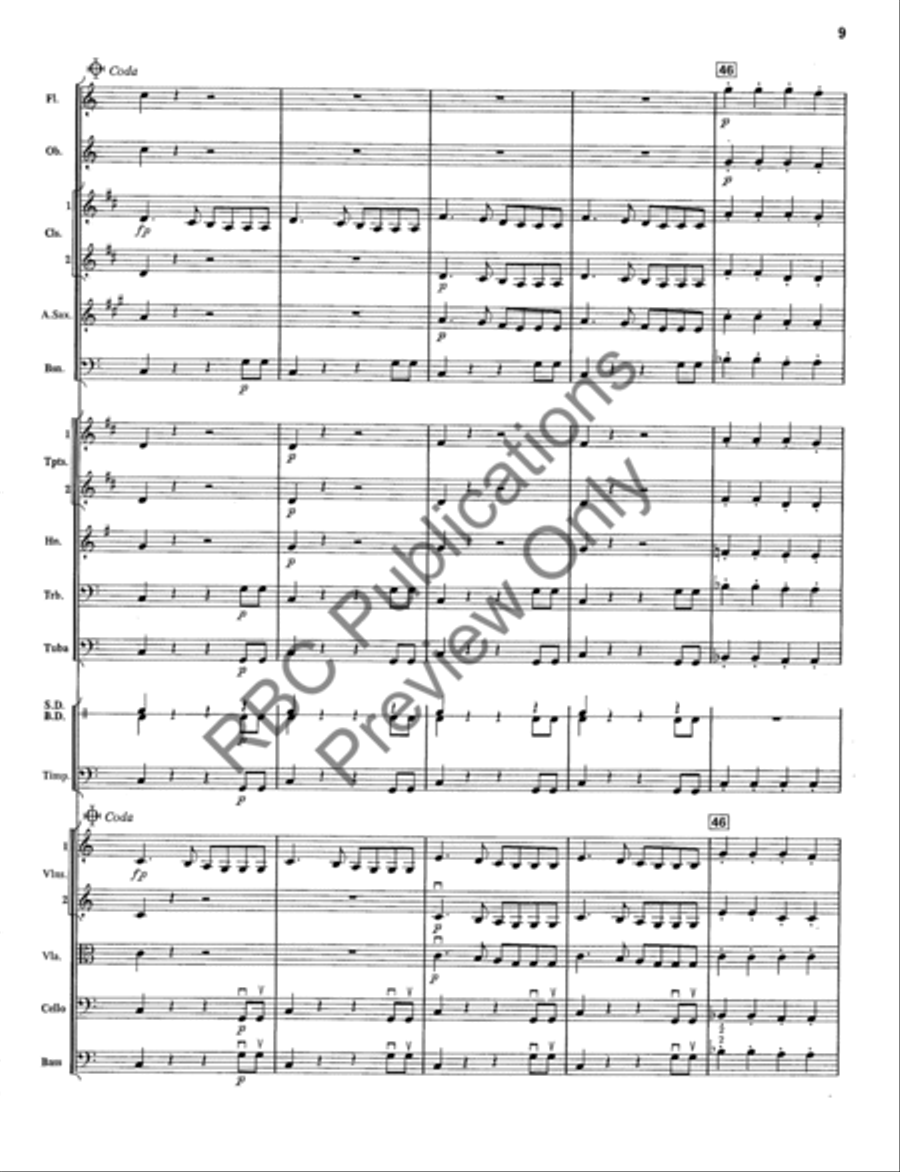 Finale From Symphony #5 (Score) Full Orchestra scores gallery preview page 12