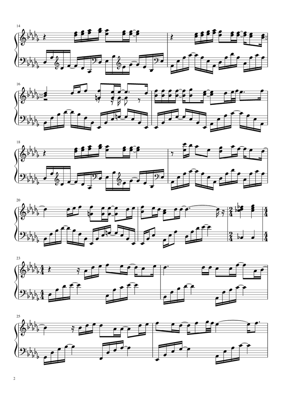 Because I'm A Girl Because I'm A Girl Easy Piano scores gallery preview page 2