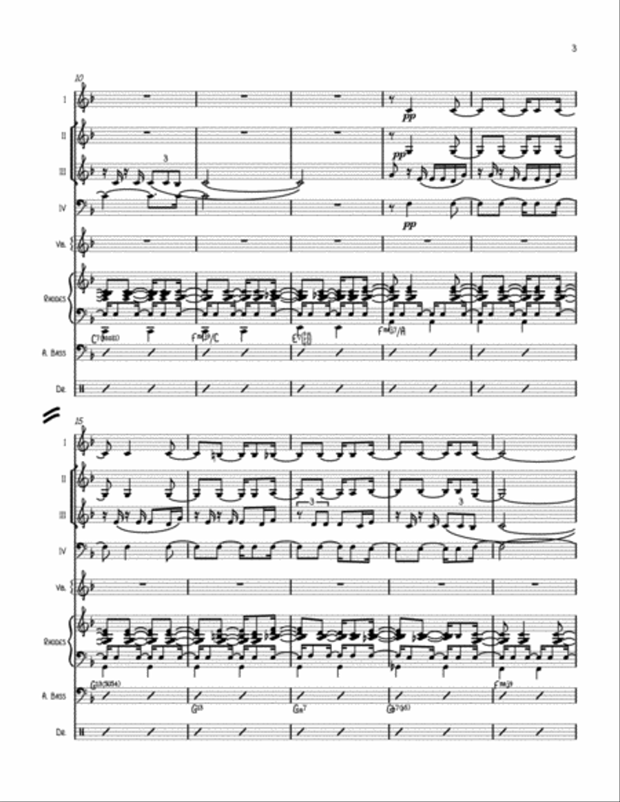 The Girl From Ipanema (garôta De Ipanema) Large Ensemble scores gallery preview page 3