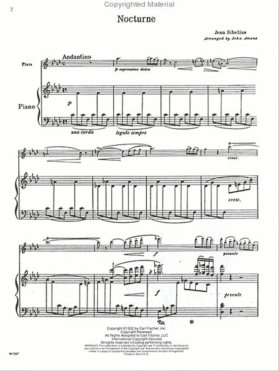 Nocturne Flute Solo scores gallery preview page 2