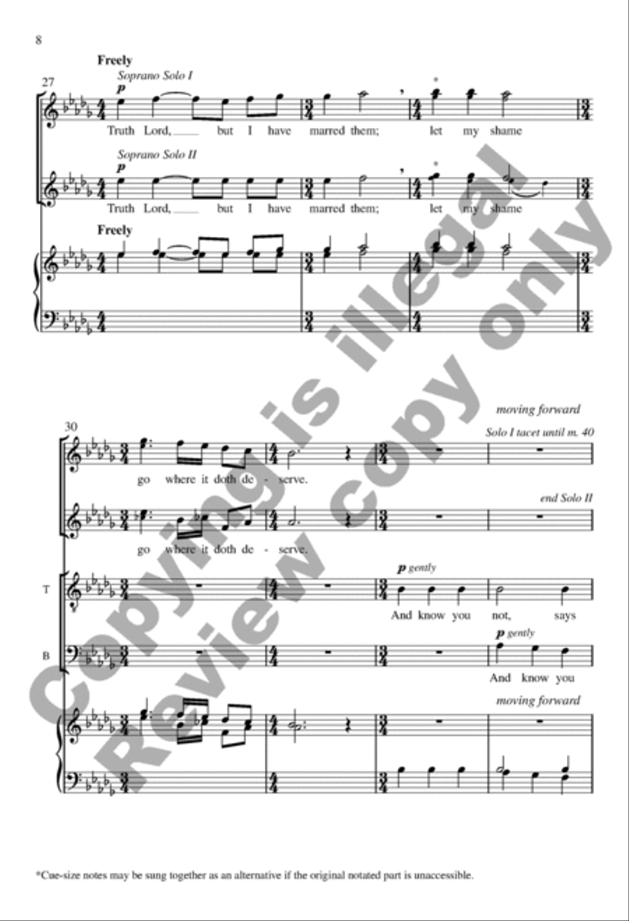 Love Bade Me Welcome Divisi scores gallery preview page 8