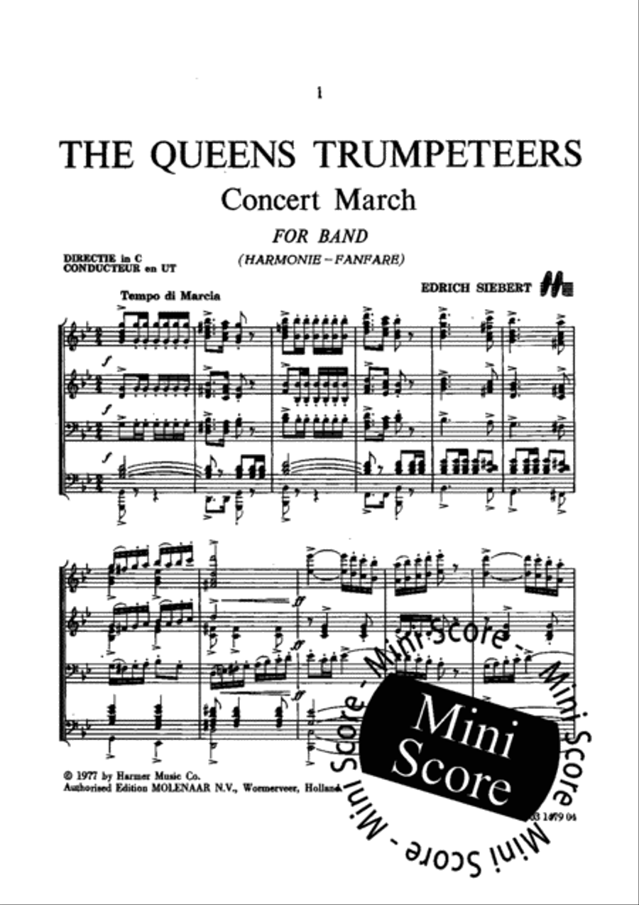 The Queens Trumpeteers Concert Band scores gallery preview page 4