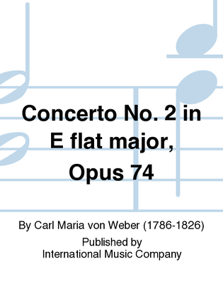 Book cover for Concerto No. 2 In E Flat Major, Opus 74