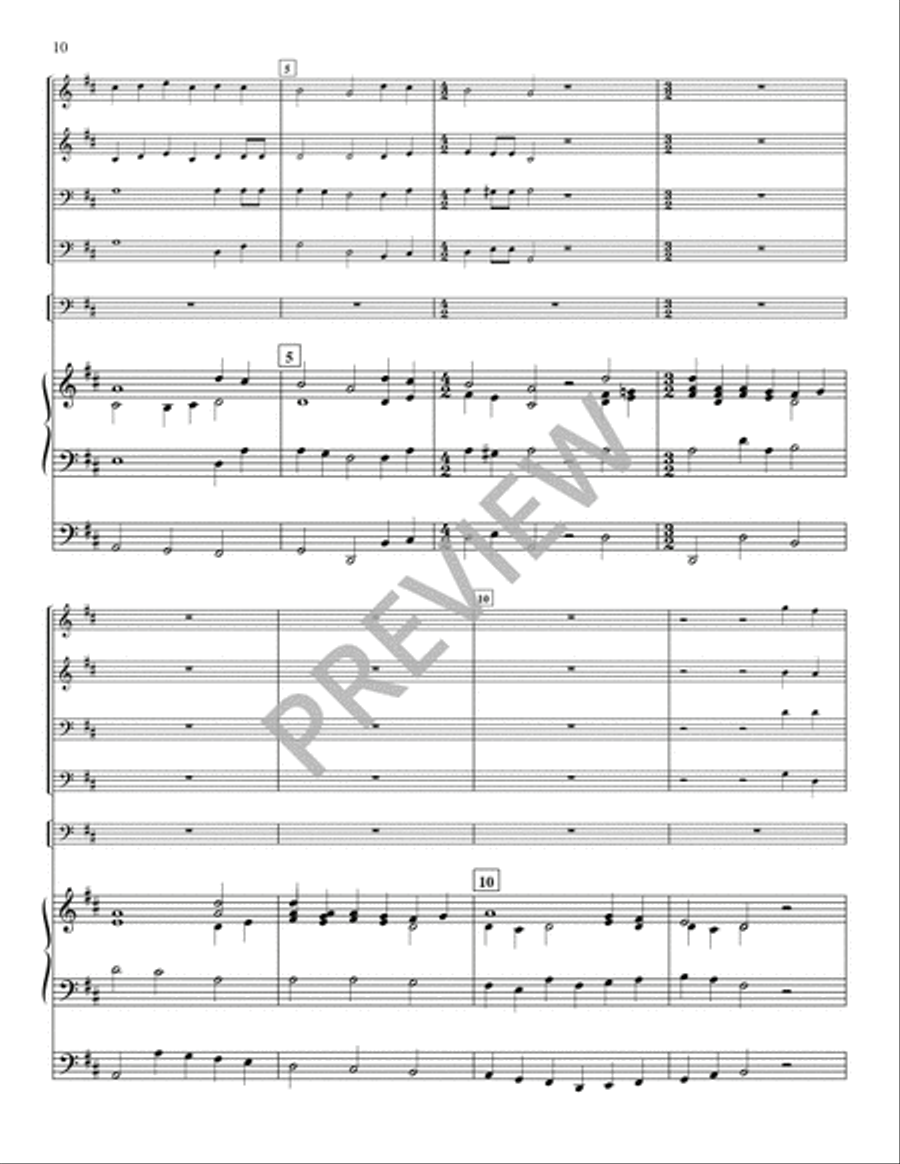 Festival Hymns for Organ, Brass, and Timpani - Volume 3, General Trombone scores gallery preview page 12