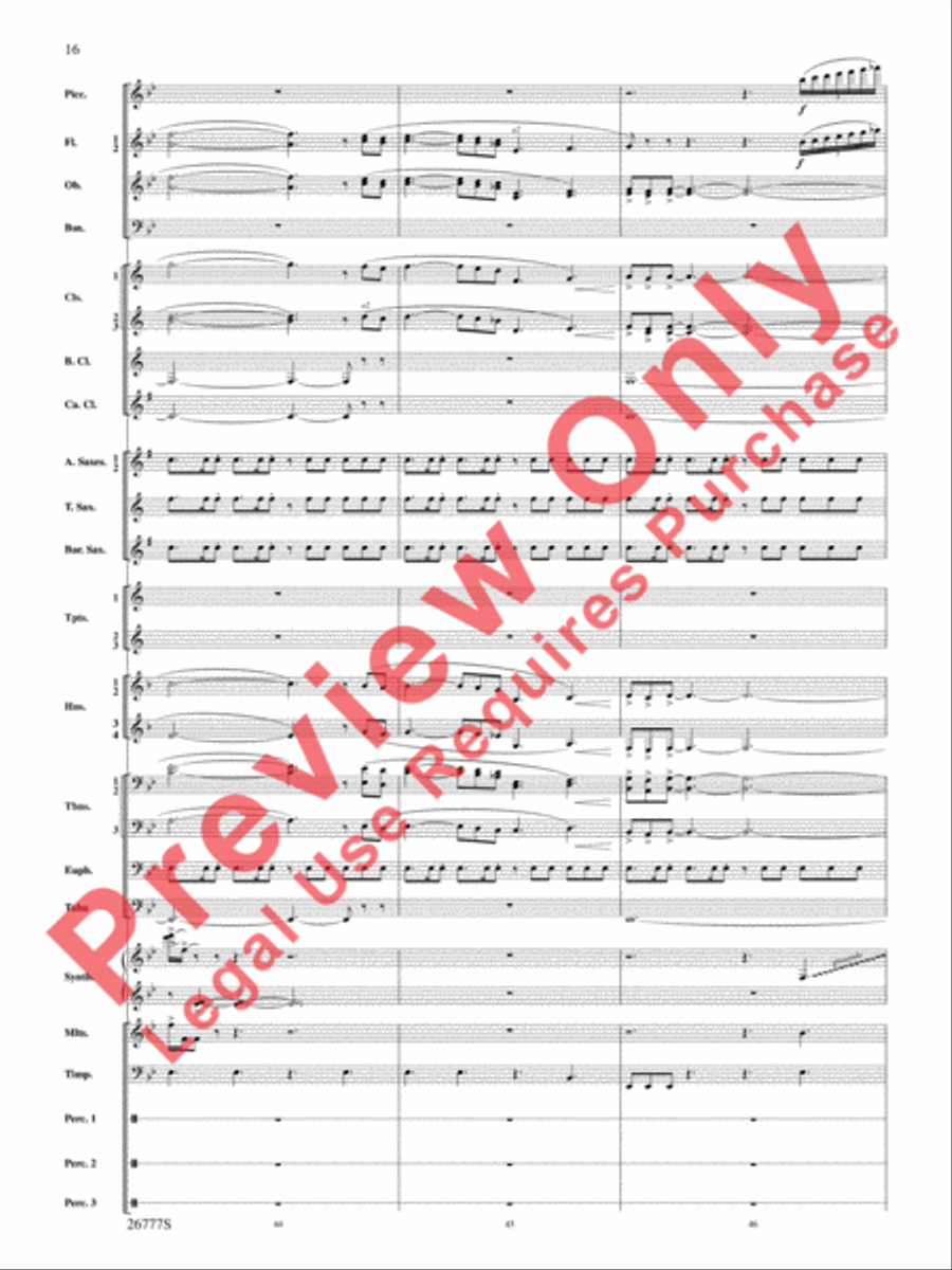 Soaring with John Williams Concert Band scores gallery preview page 17