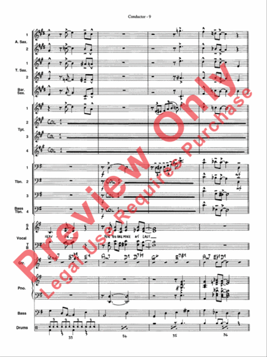 At Last Jazz Ensemble scores gallery preview page 11