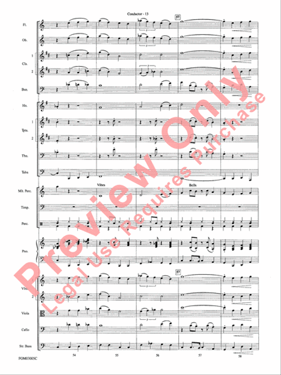 New York, New York, Theme from Full Orchestra scores gallery preview page 15