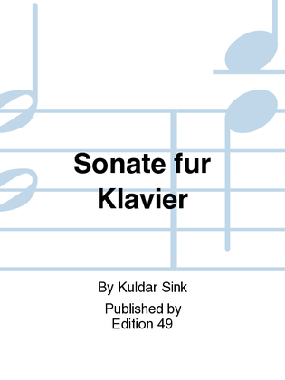 Sonate fur Klavier