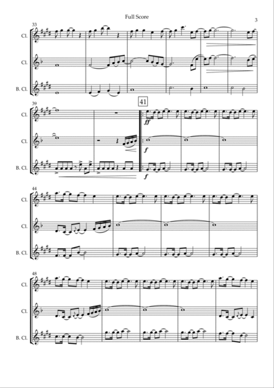 Without You Without You Clarinet Trio scores gallery preview page 3