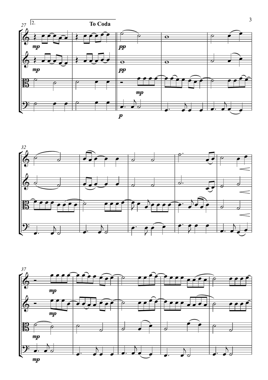 Forever Young String Quartet scores gallery preview page 5