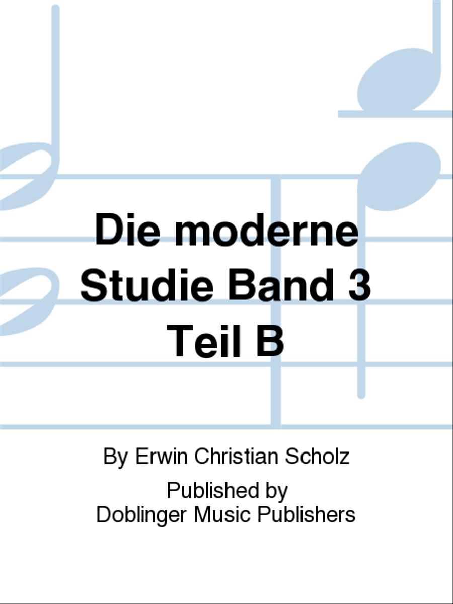Die moderne Studie Band 3 Teil B Piano Solo scores gallery preview page 1
