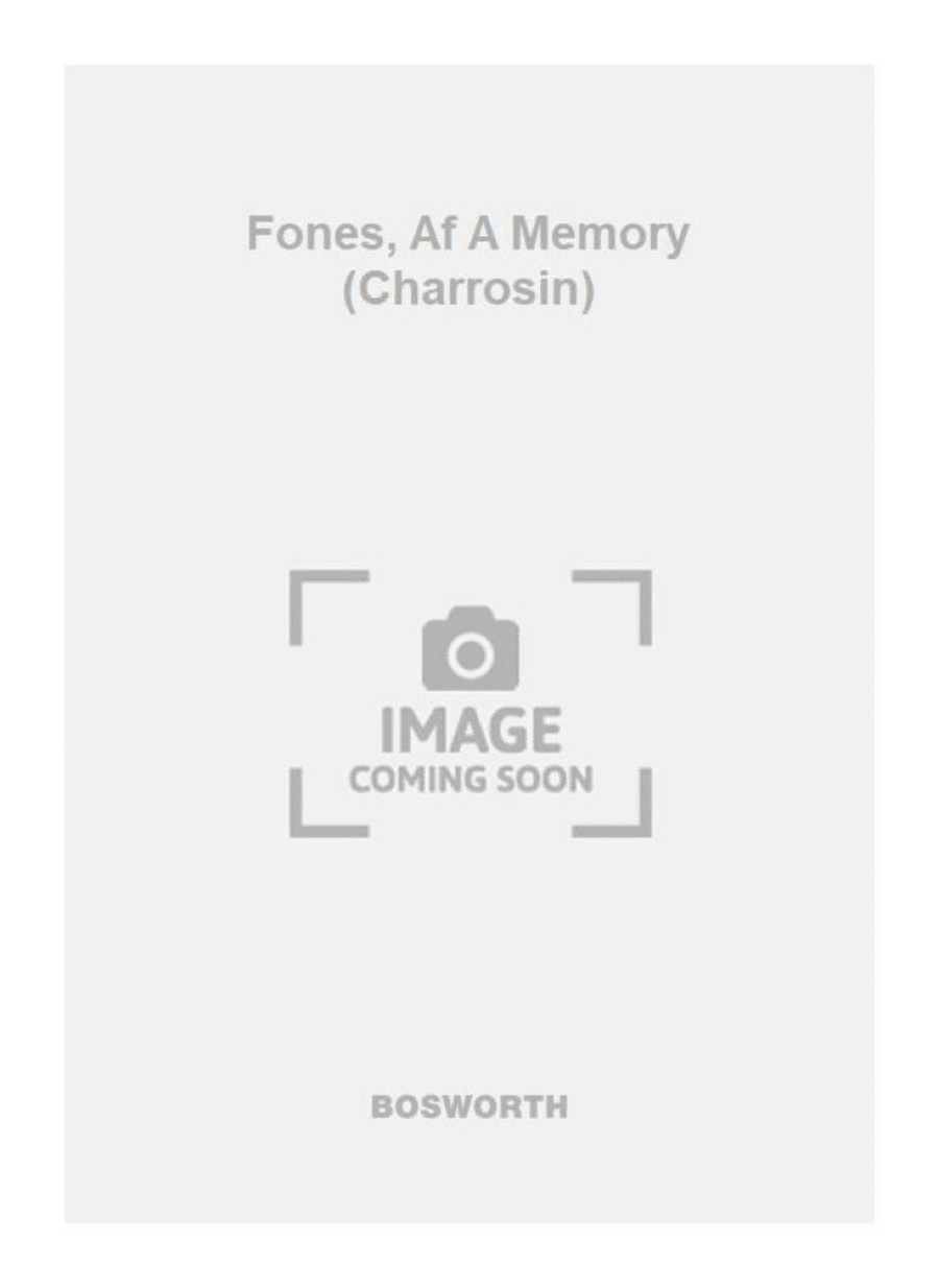 Fones, Af A Memory (Charrosin) Orchestra scores gallery preview page 1