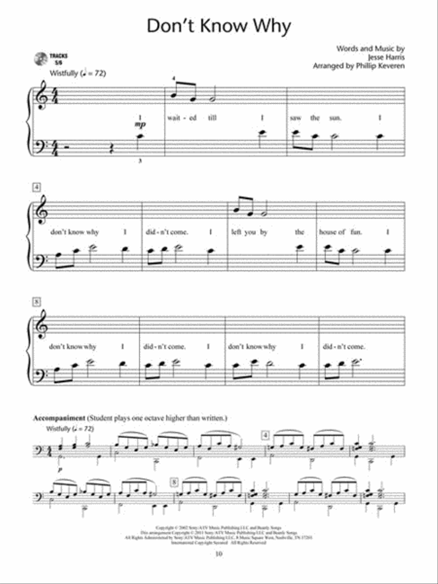 <br>Sheet music extract