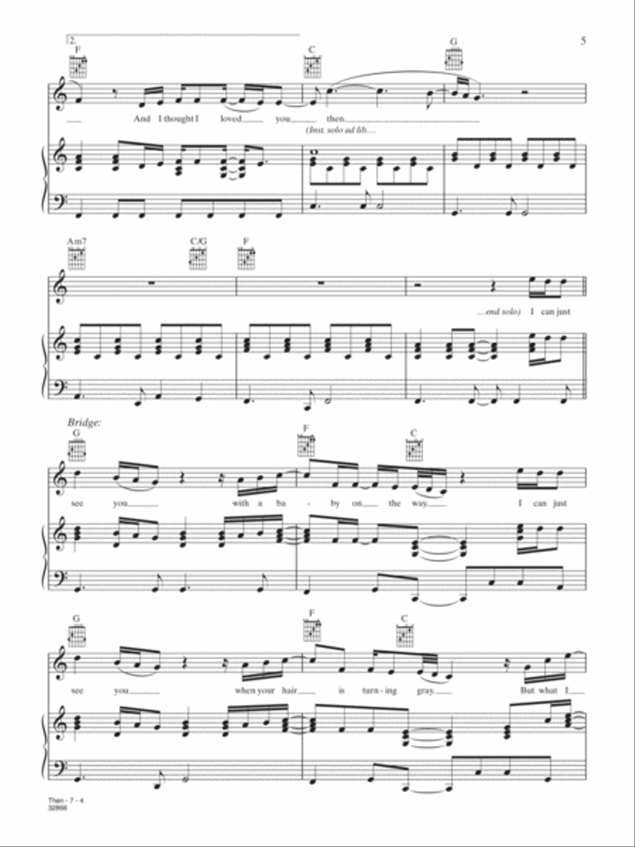 Then Then Piano, Vocal, Guitar scores gallery preview page 4
