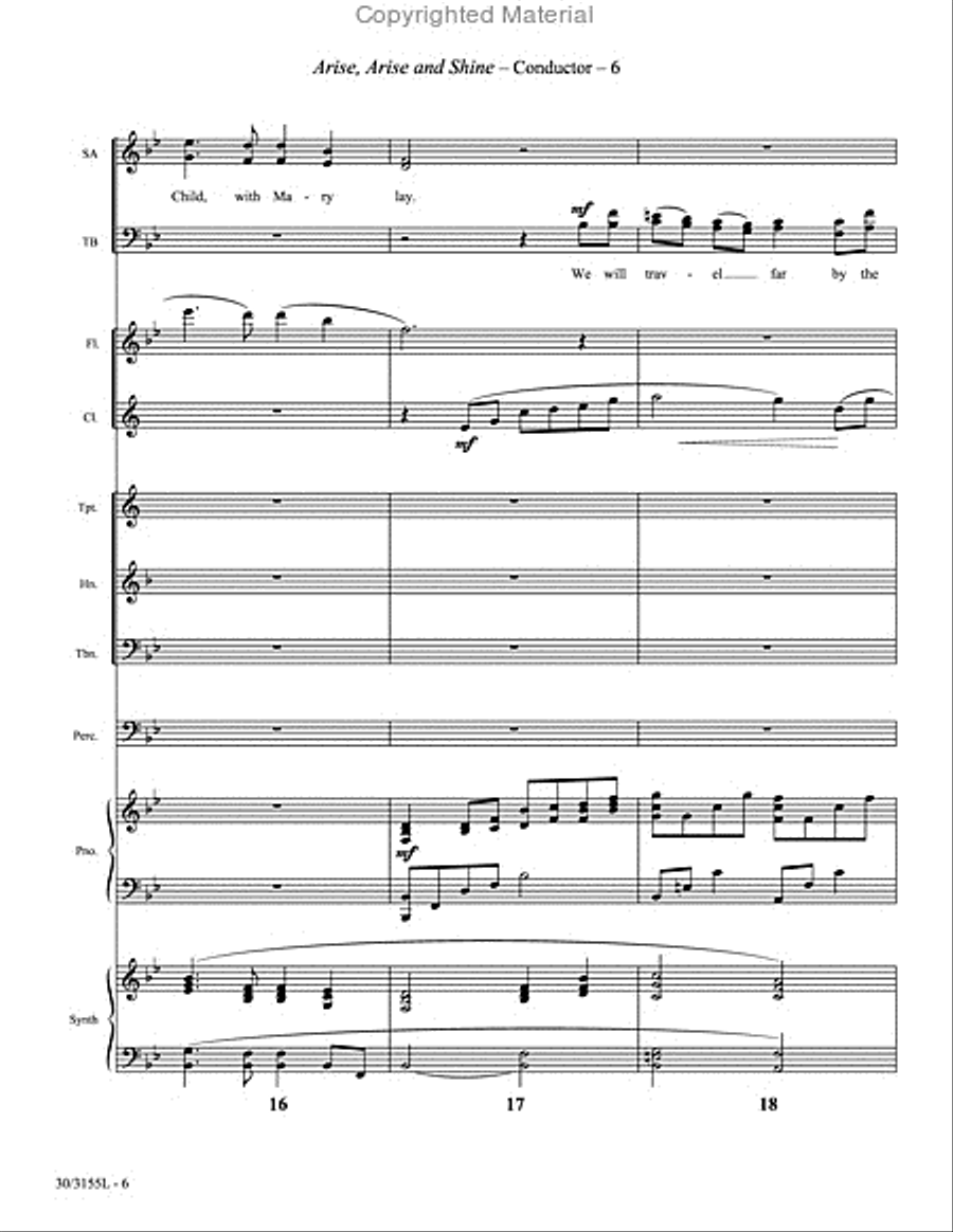 Arise, Arise and Shine! - Orchestral Score and Parts Choir scores gallery preview page 7