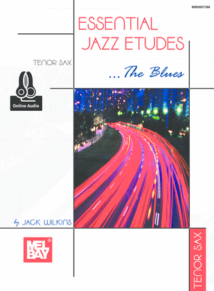 Book cover for Essential Jazz Etudes...The Blues - Tenor Sax