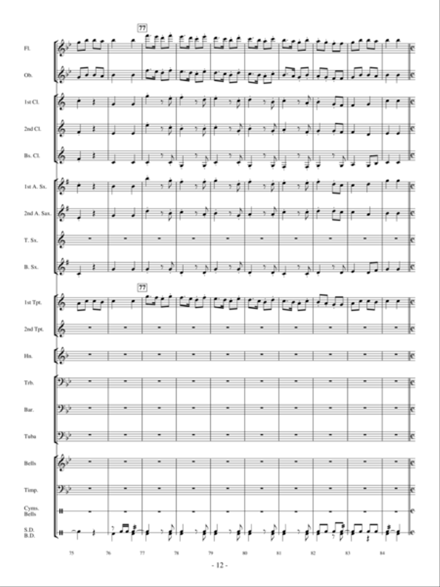A Christmas Collage Concert Band scores gallery preview page 11
