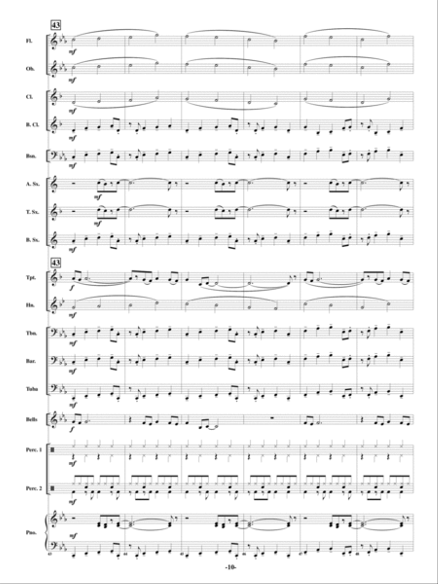 Chillaxin' Chillaxin' Concert Band scores gallery preview page 9