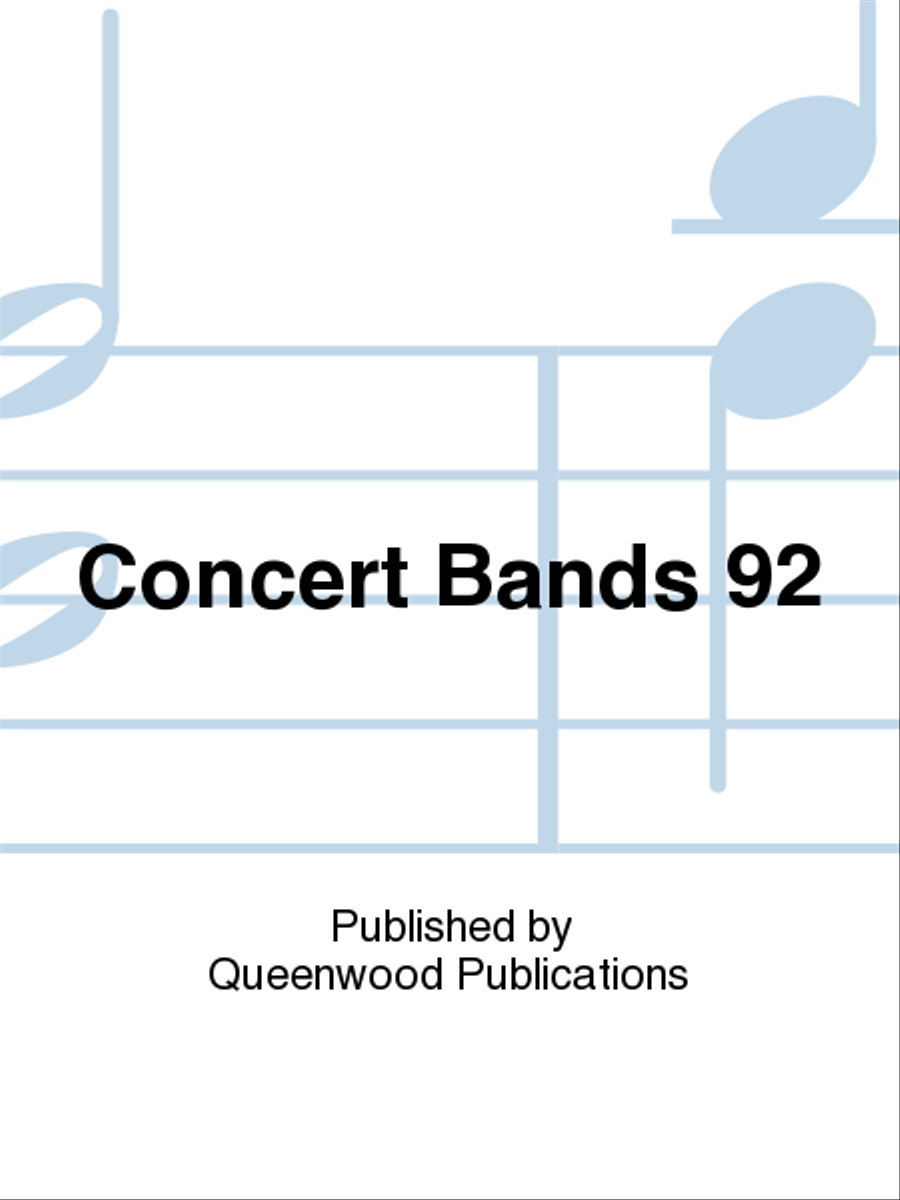 Concert Bands 92 Concert Bands 92 Concert Band scores gallery preview page 1