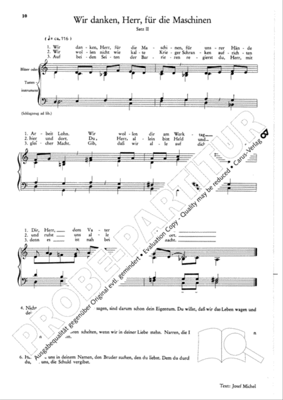 Michel: Neue Lieder fur Jugend und Gemeinde Choir scores gallery preview page 11